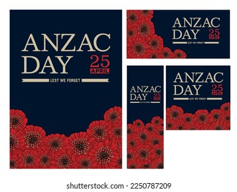 NZ Australia ANZAC poppies lest we forget