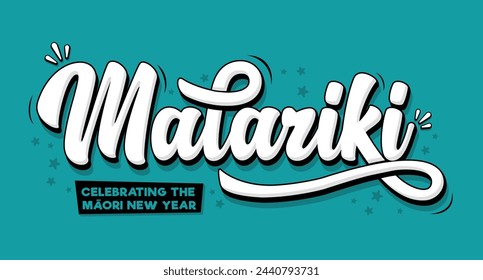 NZ Celebrating Matariki the Maori New Year script title