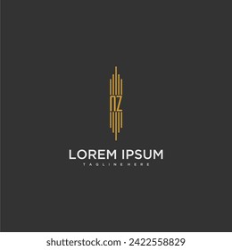 NZ initial monogram business logo