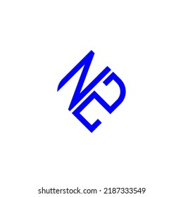NZ letter logo creative design with vector graphic