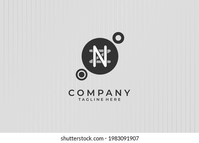 NZ letter logo design vector template. Eps 10