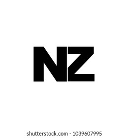 nz letter logo vector