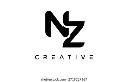 NZ Letter Monogram Logo for Modern Creative Brand Identity
