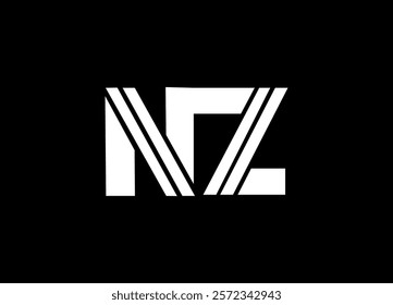 NZ Logo Design Template Vector Graphic Branding Element.
