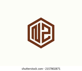 NZ logo design vector template