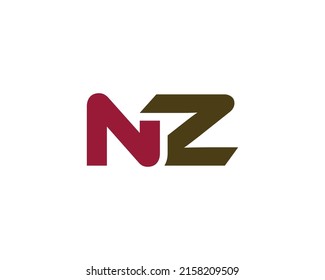 Nz Logo Design Vector Template Stock Vector (Royalty Free) 2158209509 ...