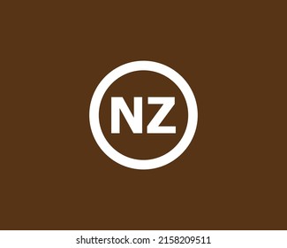 NZ logo design vector template