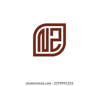 plantilla vectorial de diseño de logotipo NZ