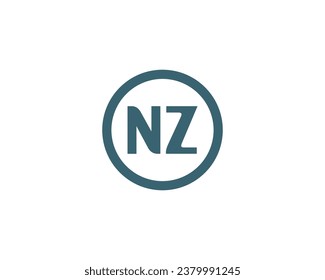 NZ logo design vector template