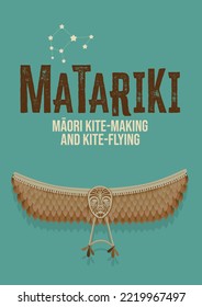 NZ Matariki Stars Maori New Year Kites Kite-making-kite Flying Manu Tukutuku