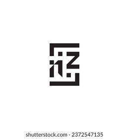 NZ square concept retro logo in high quality professional design that will print well across any print media