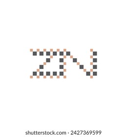 NZ or ZN logo and icon design