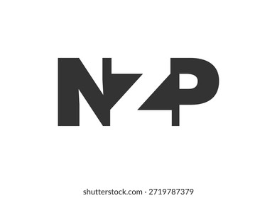 NZP logo design. Initial letter N Z P bold font style for tech startups, consulting, corporate branding. Creative company name, headlines typography identity, trendy logotype. Vector illustration.