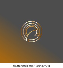 O and 3 monochrome logo design for free