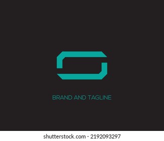 O abstract vector logo monogram template