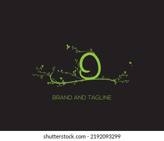 O abstract vector logo monogram template