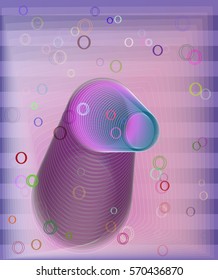 O Alphabet art texture