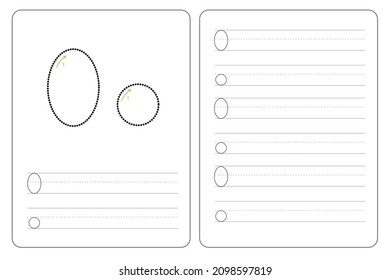 O alphabet latter tracing practice education