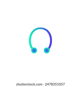 o Alphabet Tech Logo Gradient Vektorgrafik EPS