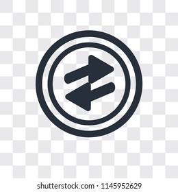 o Arrow vector icon isolated on transparent background, o Arrow logo concept