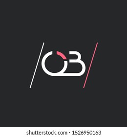 O B joint logo design vector template