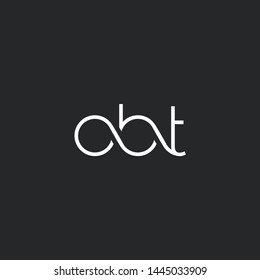 O B T letters Joint logo icon vector for business card and corporate identity.