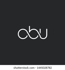 O B U letters Joint logo icon vector for business card and corporate identity.