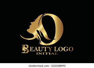 O Beauty Letter logo template for your branding.