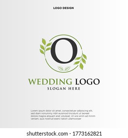 O Beauty Vektor Logo, Handschrift Logo der ersten Signatur, Hochzeit, Mode, Jewerly, Boutique, Blumen und botanisch mit kreativen Vorlage für jedes Unternehmen oder Unternehmen.