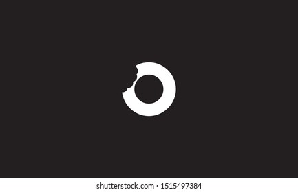 O Bite Letter Logo. Unique Attractive Creative Modern Initial O Logo With Bites Shape Design