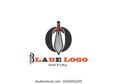 O blade Letter logo template for your branding.