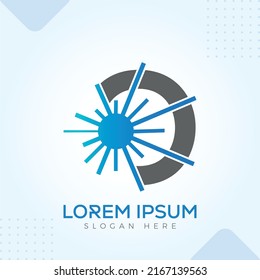 Plantilla De Logotipo O Blast En Diseño Moderno De Vector Mínimo Creativo