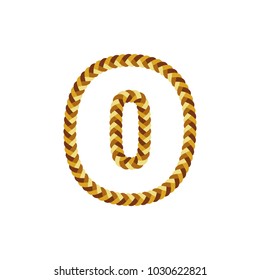 O Braid Letter Logo Icon Design