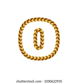 O Braid Letter Logo Icon Design