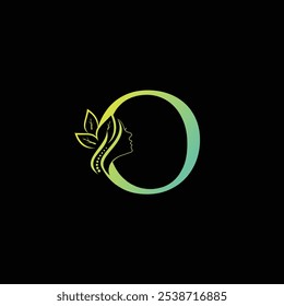 O butterfly Logo Design Vector illustration template, O butterfly logo