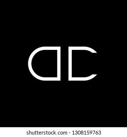 O C initial letter, modern logo design template vector