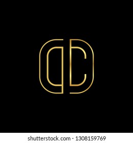 O C initial letter, modern logo design template vector