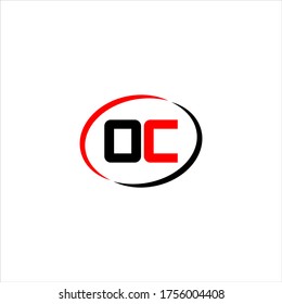 O C letter logo abstract design