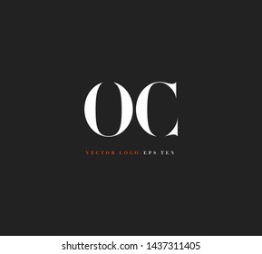 O & C letters Joint logo icon vector for business card and corporate identity.