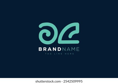 Design dos logotipos O e C. Monograma do logotipo das letras abstratas do OC. Este design de logotipo é o processo de criação de um símbolo visual que representa uma marca, empresa ou indivíduo.