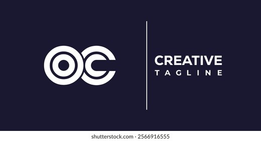 O and C logo design. OC abstract Letters Logo Monogram. This logo design is the process of creating a visual symbol that represents a brand, company, or individual.