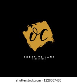 O C OC Initial logo template vector