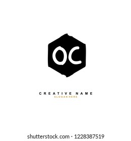 O C OC Initial logo template vector