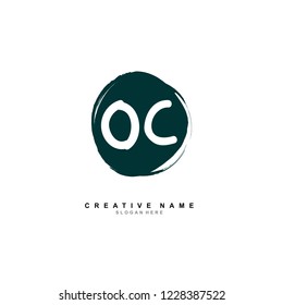 O C OC Initial logo template vector