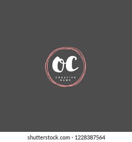O C OC Initial logo template vector