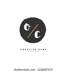 O C OC Initial logo template vector
