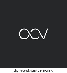 O C V letters Joint logo icon vector for business card and corporate identity.
