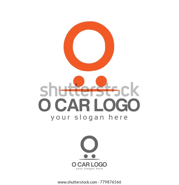 O car\
logo. O letter logo vector. Flat logo\
design.