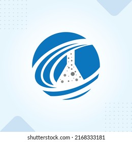 O chemical jar modern creative premium logo design vector template