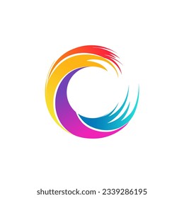 O colorful logo design concept